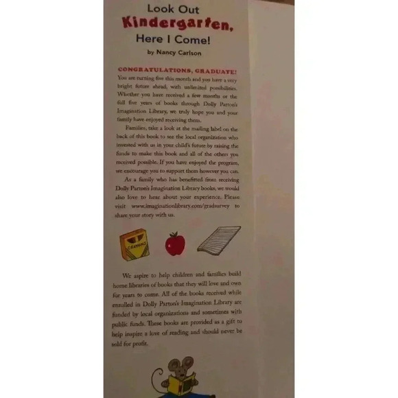 Look Out Kindergarten, Here I Come!‎ Book - Picture 2 of 5
